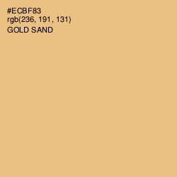#ECBF83 - Gold Sand Color Image